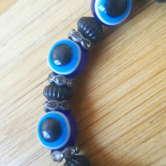 Vintage Hamsa hand / hand of Fatima / evil eye protection bracelet - Picture 2 of 5